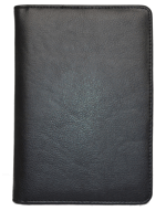 Black Faux Leather Stitched Diary